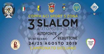 Tutto pronto per la terza edizione dello Slalom Automobilistico Altofonte-Rebuttone Tutto pronto per la terza edizione dello Slalom Automobilistico Altofonte-Rebuttone