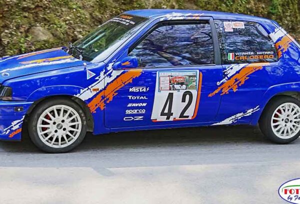 Calogero Vitanza brinda al successo nel 7° Slalom di Salice