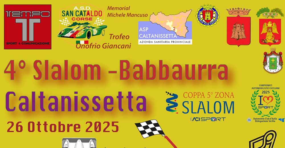 Torna lo Slalom Babbaurra - Caltanissetta