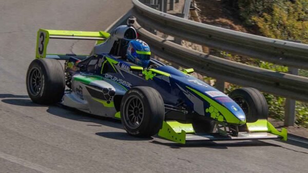 Alberto Manca su Formula Gloria, 2° assoluto nell'edizione 2025 dello Slalom Guspini-Arbus_Foto S.Carta