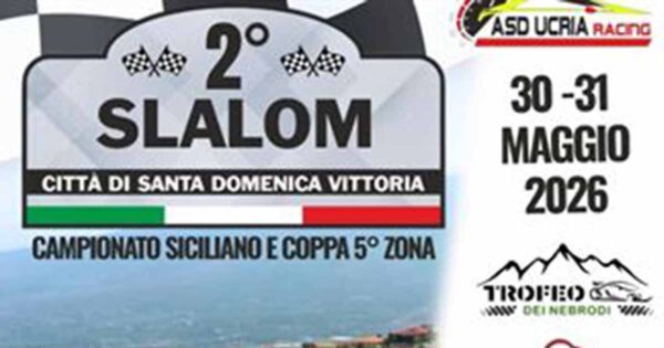 Pubblicato l’elenco iscritti del 2° Slalom Città di Santa Domenica Vittoria