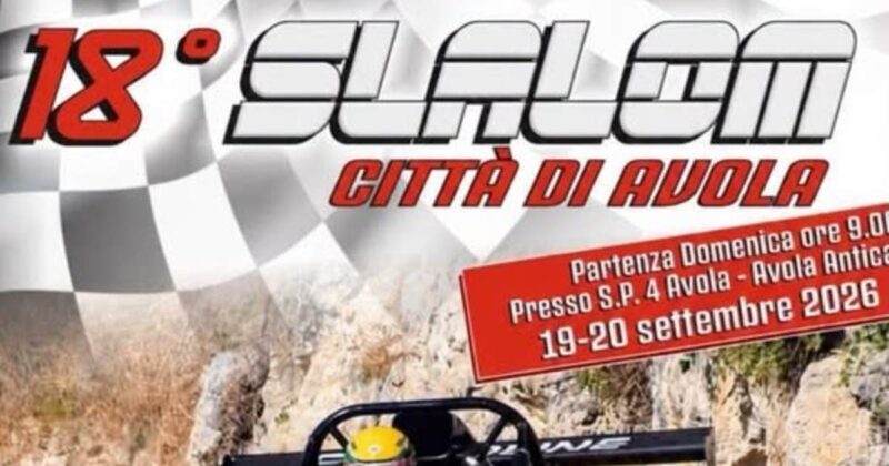 Il 20 settembre torna lo Slalom Città di Avola